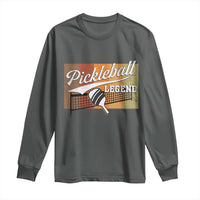 Funny Pickleball Legend Long Sleeve Shirt Pickleball Player Retro Sport Lover - Wonder Print Shop