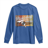 Funny Pickleball Legend Long Sleeve Shirt Pickleball Player Retro Sport Lover - Wonder Print Shop