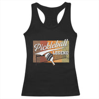 Funny Pickleball Legend Racerback Tank Top Pickleball Player Retro Sport Lover - Wonder Print Shop