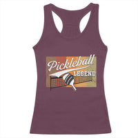Funny Pickleball Legend Racerback Tank Top Pickleball Player Retro Sport Lover - Wonder Print Shop