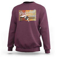 Funny Pickleball Legend Sweatshirt Pickleball Player Retro Sport Lover - Wonder Print Shop