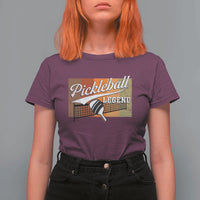 Funny Pickleball Legend T Shirt For Women Pickleball Player Retro Sport Lover - Wonder Print Shop