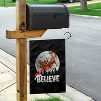 Funny Bigfoot Christmas Garden Flag Believe Santa Sasquatch Xmas Reindeer Sleigh - Wonder Print Shop