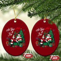 Funny Santa Ask Your Mom If I Am Real Ceramic Ornament Funny Dirty Xmas Inappropriate Adult Humor - Wonder Print Shop