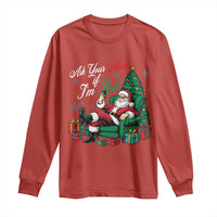Funny Santa Ask Your Mom If I Am Real Long Sleeve Shirt Funny Dirty Xmas Inappropriate Adult Humor - Wonder Print Shop