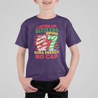 Funny Christmas 67 Meme T Shirt For Kid Listen Up Rizzlers This Sigma Has 67 Aura Energy No Cap - Wonder Print Shop