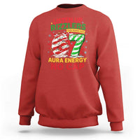 Funny Christmas 67 Meme Sweatshirt Listen Up Rizzlers This Sigma Has 67 Aura Energy No Cap - Wonder Print Shop