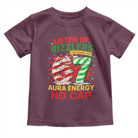 Funny Christmas 67 Meme Toddler T Shirt Listen Up Rizzlers This Sigma Has 67 Aura Energy No Cap - Wonder Print Shop