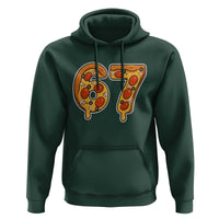 Funny 67 Pizza Lover Hoodie Six Seven Gen Alpha Slang - Wonder Print Shop