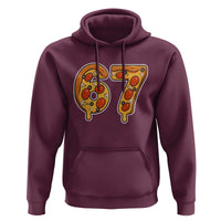Funny 67 Pizza Lover Hoodie Six Seven Gen Alpha Slang - Wonder Print Shop