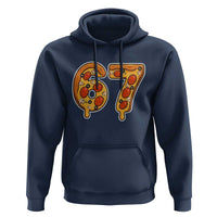Funny 67 Pizza Lover Hoodie Six Seven Gen Alpha Slang - Wonder Print Shop