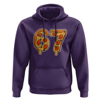 Funny 67 Pizza Lover Hoodie Six Seven Gen Alpha Slang - Wonder Print Shop