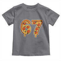 Funny 67 Pizza Lover Toddler T Shirt Six Seven Gen Alpha Slang - Wonder Print Shop