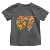 Funny 67 Pizza Lover Toddler T Shirt Six Seven Gen Alpha Slang - Wonder Print Shop