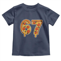 Funny 67 Pizza Lover Toddler T Shirt Six Seven Gen Alpha Slang - Wonder Print Shop
