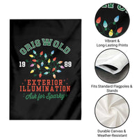 Funny Christmas Griswold Exterior Illumination Garden Flag Ask For Sparky Xmas Movie - Wonder Print Shop