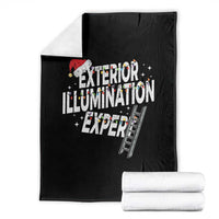 Funny Christmas Exterior Illumination Expert Throw Blanket Xmas Lights Decorator - Wonder Print Shop
