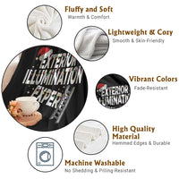 Funny Christmas Exterior Illumination Expert Throw Blanket Xmas Lights Decorator - Wonder Print Shop