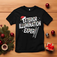 Funny Christmas Exterior Illumination Expert T Shirt Xmas Lights Decorator - Wonder Print Shop