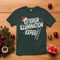 Funny Christmas Exterior Illumination Expert T Shirt Xmas Lights Decorator - Wonder Print Shop