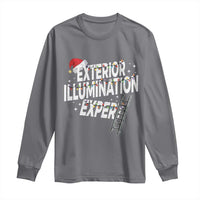 Funny Christmas Exterior Illumination Expert Long Sleeve Shirt Xmas Lights Decorator - Wonder Print Shop