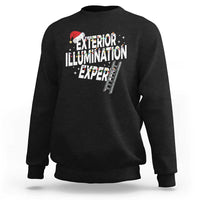 Funny Christmas Exterior Illumination Expert Sweatshirt Xmas Lights Decorator - Wonder Print Shop