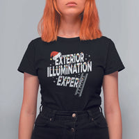 Funny Christmas Exterior Illumination Expert T Shirt For Women Xmas Lights Decorator - Wonder Print Shop