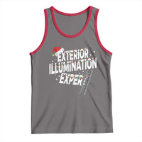 Funny Christmas Exterior Illumination Expert Tank Top Xmas Lights Decorator - Wonder Print Shop