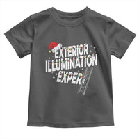 Funny Christmas Exterior Illumination Expert Toddler T Shirt Xmas Lights Decorator - Wonder Print Shop