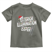 Funny Christmas Exterior Illumination Expert Toddler T Shirt Xmas Lights Decorator - Wonder Print Shop