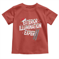 Funny Christmas Exterior Illumination Expert Toddler T Shirt Xmas Lights Decorator - Wonder Print Shop