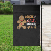 Funny Christmas Delete All Cookies Garden Flag Xmas Gingerbread - undefined
