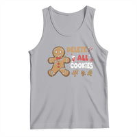 Funny Christmas Delete All Cookies Tank Top Xmas Gingerbread - Wonder Print Shop