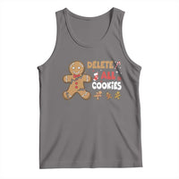 Funny Christmas Delete All Cookies Tank Top Xmas Gingerbread - Wonder Print Shop