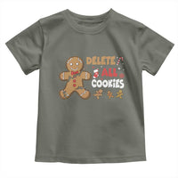 Funny Christmas Delete All Cookies Toddler T Shirt Xmas Gingerbread - Wonder Print Shop