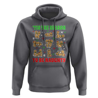 Funny Xmas Tis The Season To Be Naughty Hoodie Xmas Adult Humor Gingerbread - Wonder Print Shop