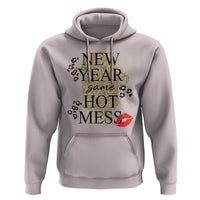 Funny New Year Same Hot Mess Hoodie New Year's Eve Resolutions Red Lips
