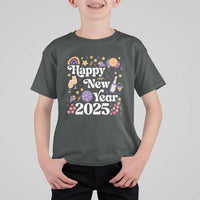 Happy New Year 2025 T Shirt For Kid Cute New Year's Eve Party - Wonder Print Shop