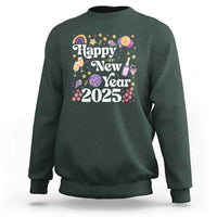 Happy New Year 2025 Sweatshirt Cute New Year's Eve Party - Wonder Print Shop