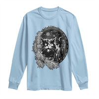 Funny Yule Black Cat Mistletoe Jolakotturinn Long Sleeve Shirt