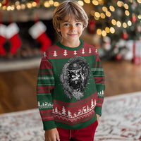 Funny Yule Black Cat Mistletoe Jolakotturinn Ugly Christmas Sweater - Wonder Print Shop