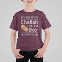 Funny Hanukkah T Shirt For Kid Challah At Ya Boy Jewish Holiday - Wonder Print Shop