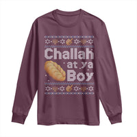 Funny Hanukkah Long Sleeve Shirt Challah At Ya Boy Jewish Holiday