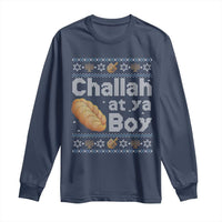Funny Hanukkah Long Sleeve Shirt Challah At Ya Boy Jewish Holiday