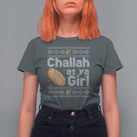 Funny Hanukkah T Shirt For Women Challah At Ya Girl Jewish Holiday - Wonder Print Shop