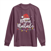 Funny Buon Natale Long Sleeve Shirt Italian Christmas Italy Pride Santa Hat