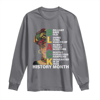 Black History Month Brilliant Brave Bold Long Sleeve Shirt African American Pride