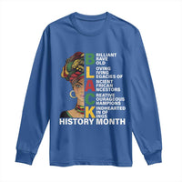 Black History Month Brilliant Brave Bold Long Sleeve Shirt African American Pride