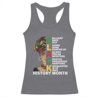 Black History Month Brilliant Brave Bold Racerback Tank Top African American Pride