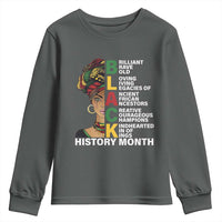 Black History Month Brilliant Brave Bold Youth Sweatshirt African American Pride